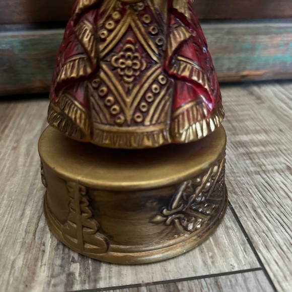 Vintage Napco Wind Up Musical Angel Playing Mandolin It Plays Silent Night - Picture 3 of 12